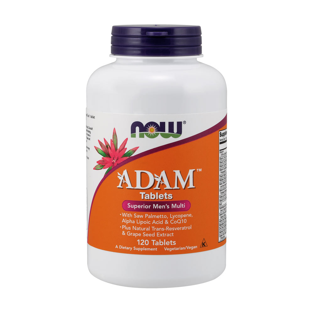 NOW Foods Adam Superior Men's Multiple Vitamin -120 Multivitamin Tabletten