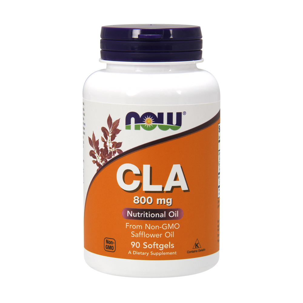 CLA Kapseln 800 mg konjugierte Linolsäure 90 Softgels von NOW Foods