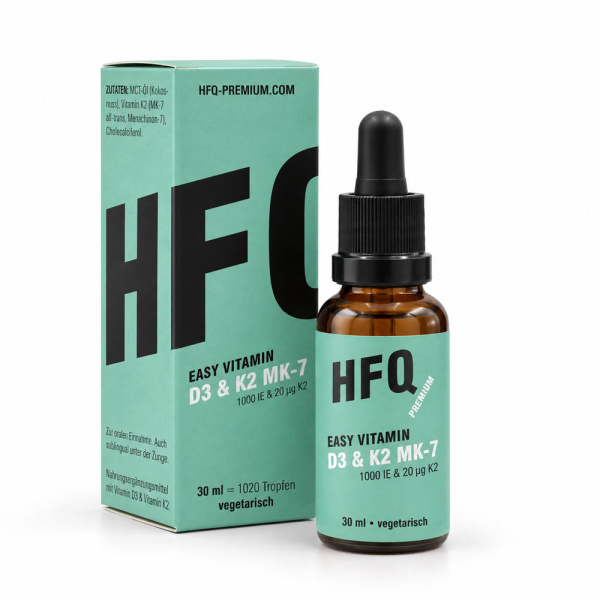 Easy Vitamin D3 & K2 MK-7 Tropfen von HFQ Premium
