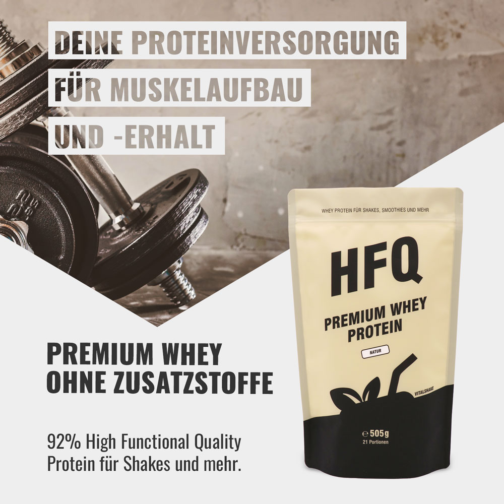 Premium Whey Protein zum Muskelaufbau