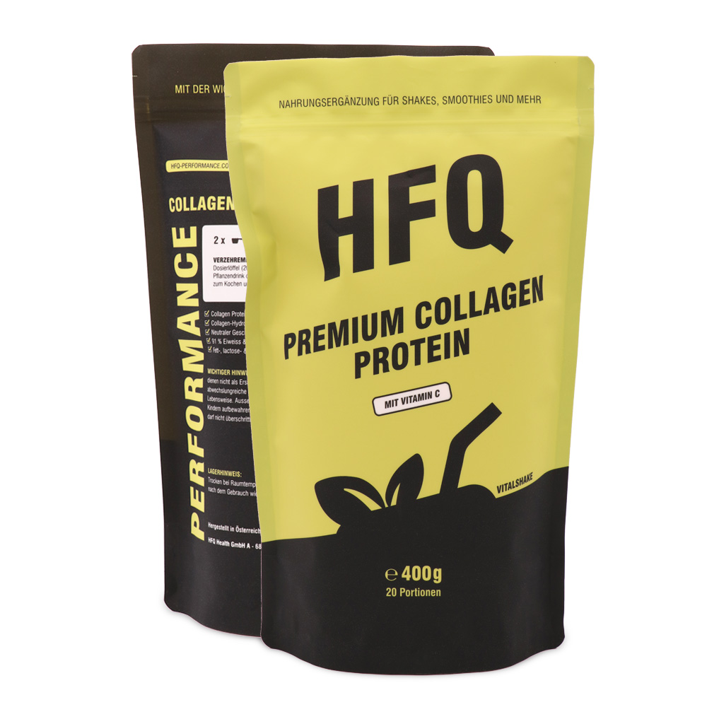 HFQ Vitalshake Premium Collagen Protein Beutel