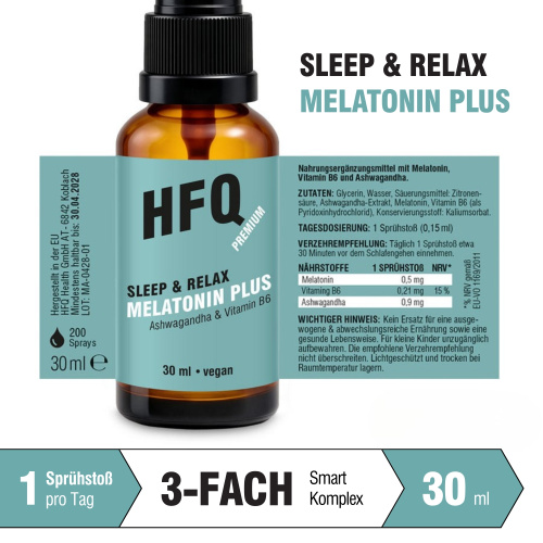 HFQ MELATONIN mit Ashwaghanda und Vitamin B6