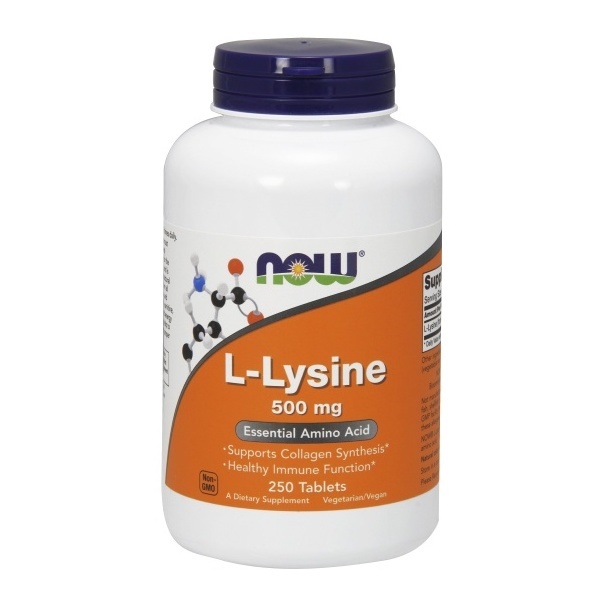 Now Foods - L-Lysine 500 mg x 250 Tabletten vegetarisch