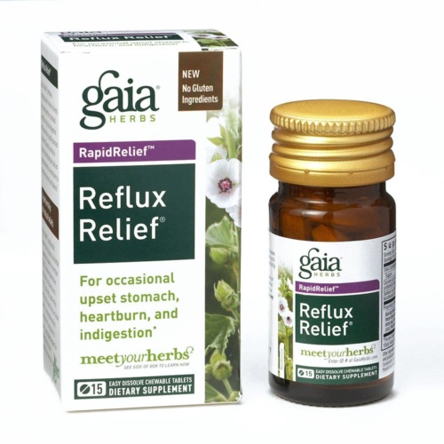 Gaia Herbs - Reflux Relief 15 Tabletten vegetarisch