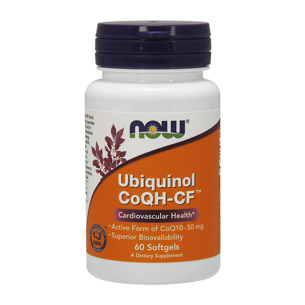 Ubiquinol CoQH-CF 50mg - aktives Kaneka QH CoQ10 Präparat von NOW Foods