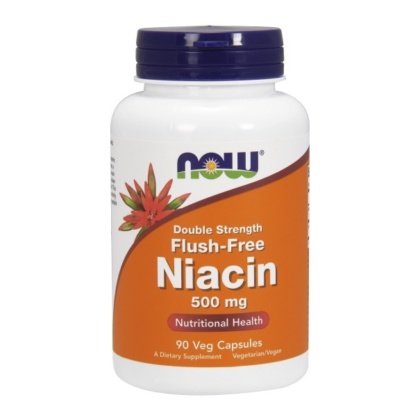 Niacin Flush Free Vitamin B3 Kapseln 500mg von NOW Foods