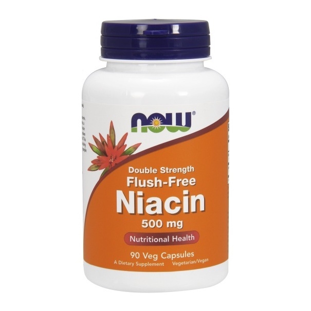 Niacin Flush Free Vitamin B3 Kapseln 500mg von NOW Foods