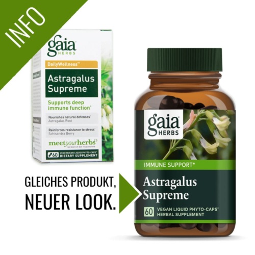 Gaia Herbs Astragalus Supreme vegetarische Kapseln