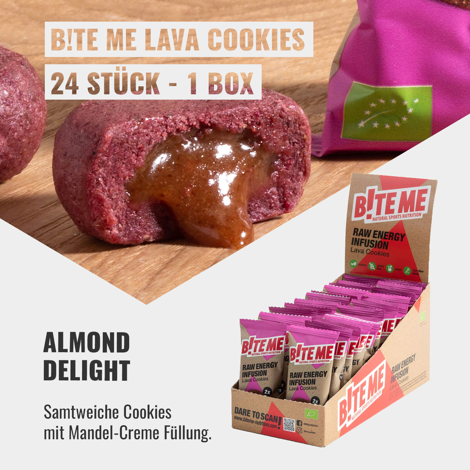 Almond Delight Lava Cookies Box