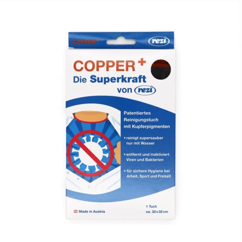 CopperPlus Reinigungstuch Vorteile - desinfizieren ohne Desinfektionsmittel
