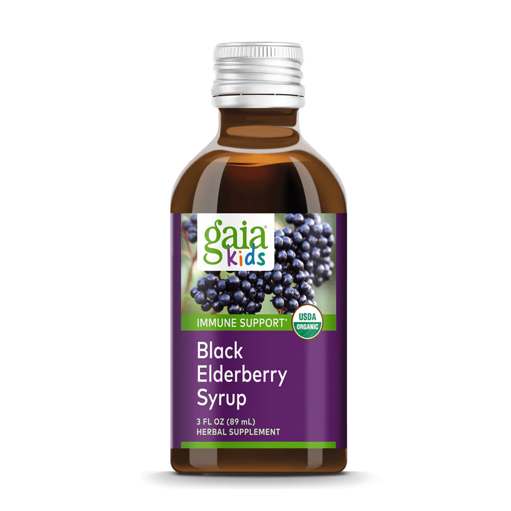Gaia Herbs Black Elderberry Syrup Kids, 90ml