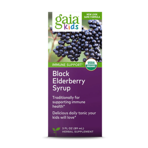 Gaia Herbs Black Elderberry Syrup Kids, 90ml