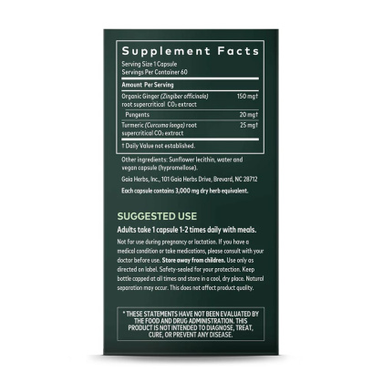 Gaia Herbs Ginger Supreme Zutaten