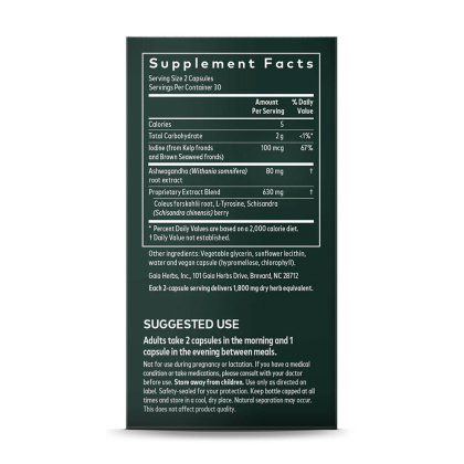 Gaia Herbs Thyroid Support Nährwerte