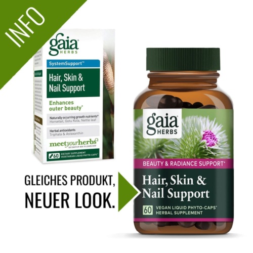 Hair, Skin & Nail Support von Gaia Herbs vegan