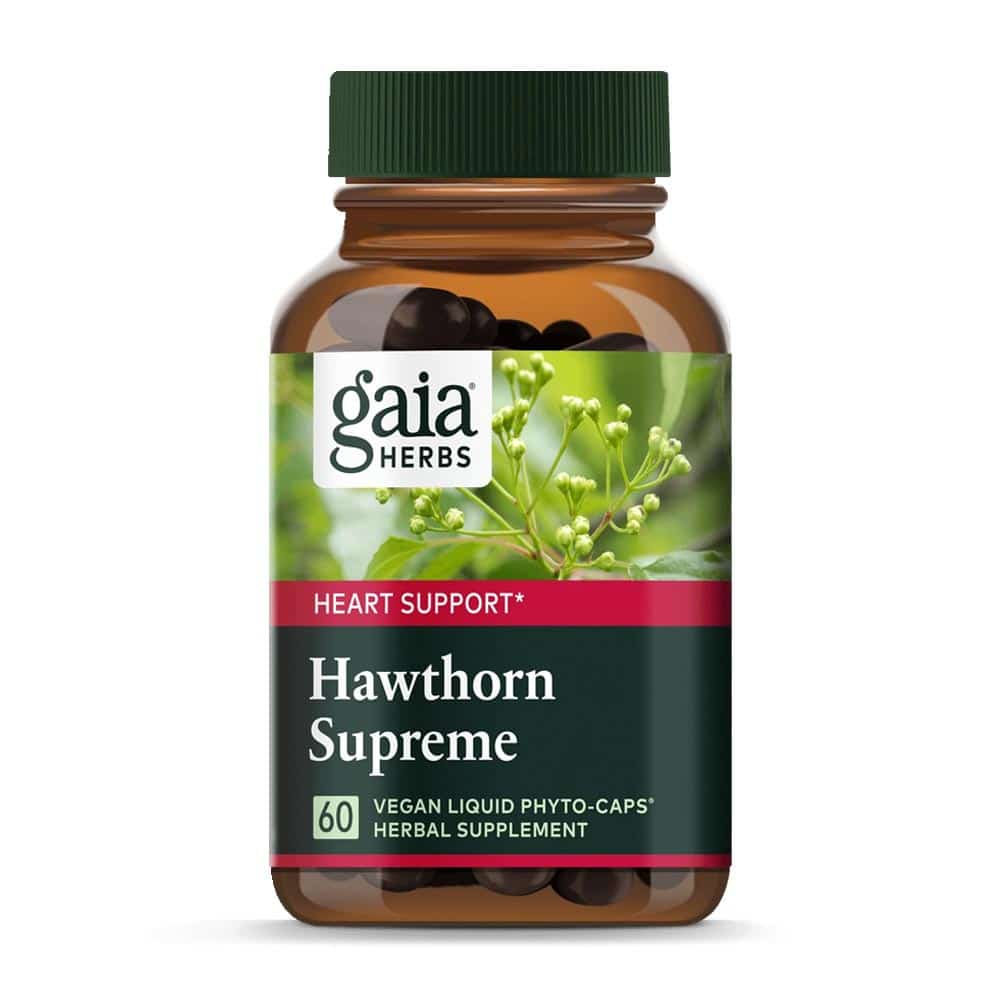 Hawthorn Supreme, Weißdorn Kapseln von Gaia Herbs