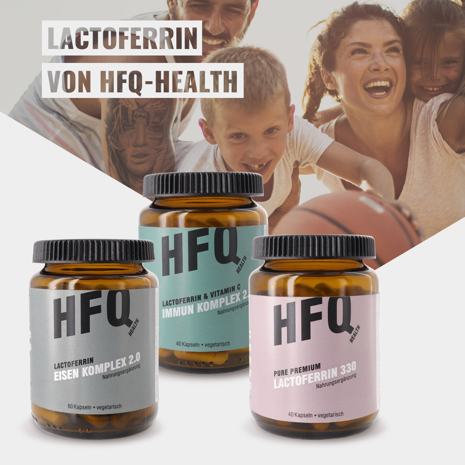 Lactoferrin Produkte von HFQ-Health