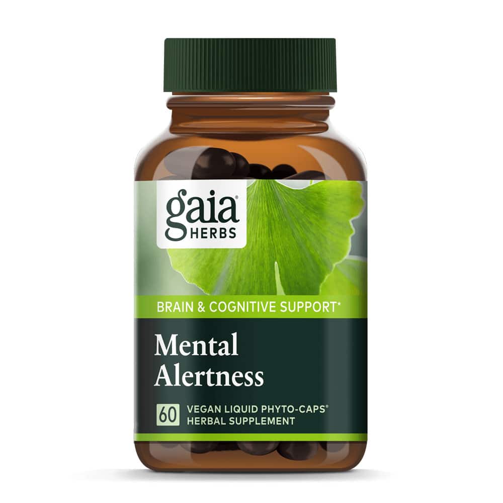 Mental Alertness von Gaia Herbs rein pflanzlich und vegan