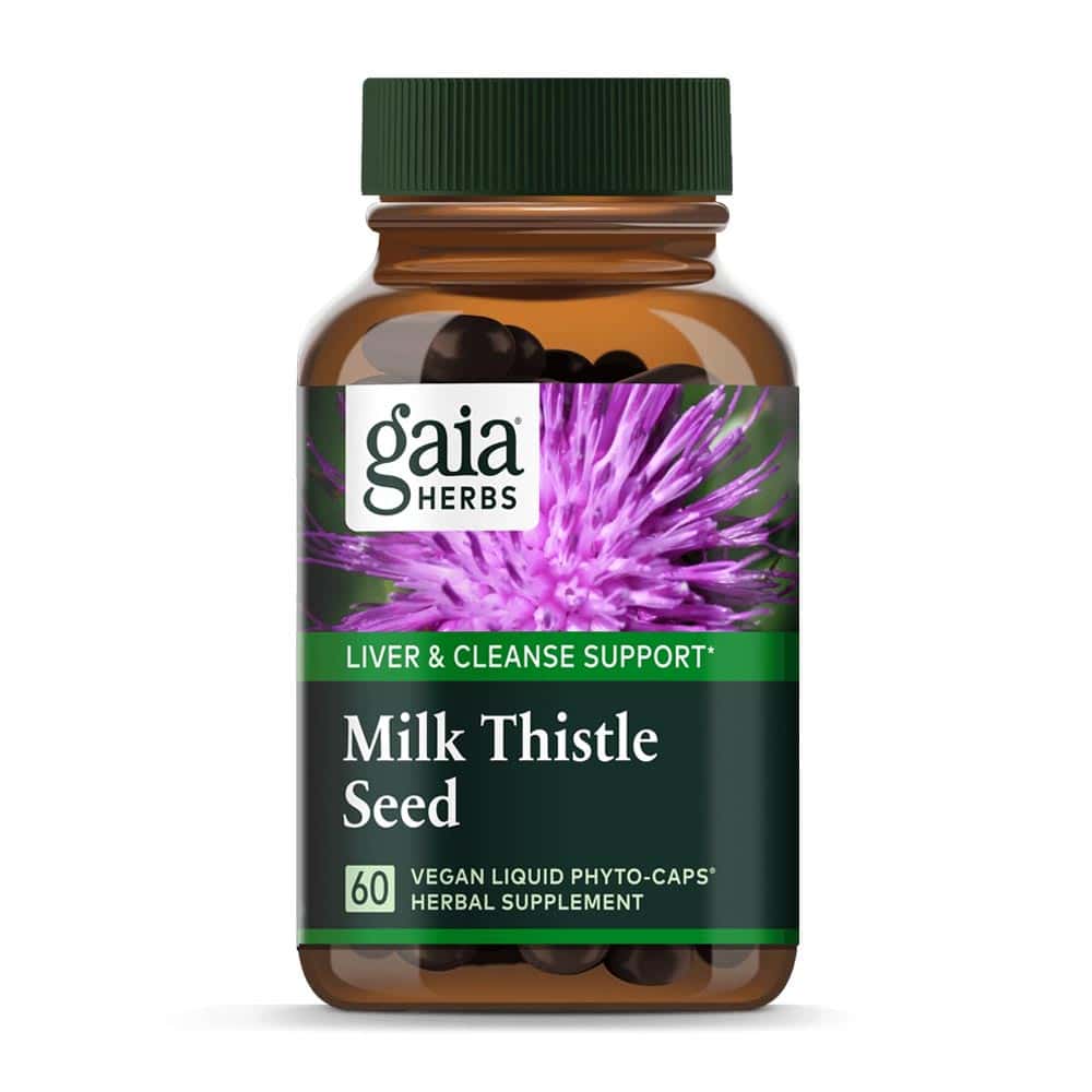 Milk Thistle Seed, Mariendistel Samen von Gaia Herbs, 60 Kapseln