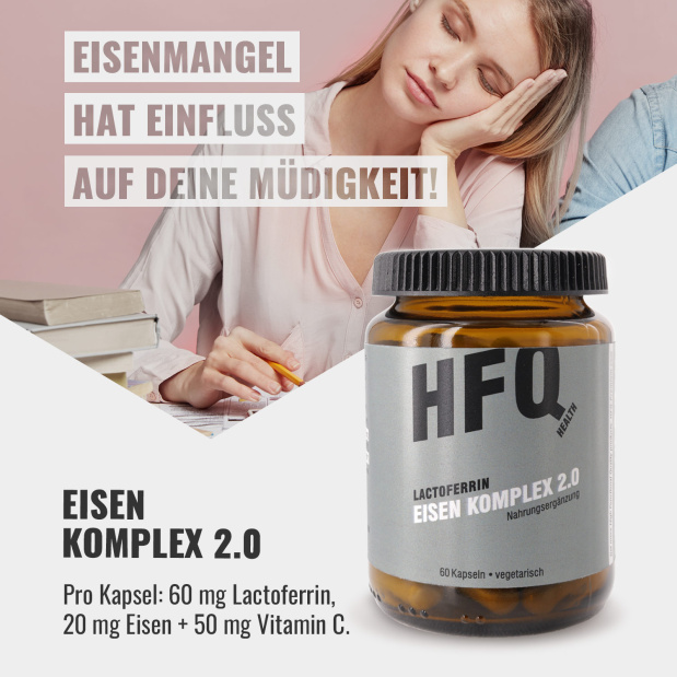 HFQ Lactoferrin Eisen Komplex, 60 Kapseln HFQ Lactoferrin Eisen Komplex, 60 Kapseln