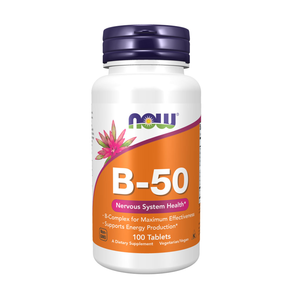 NOW Vitamin B-50 Komplex 100 Tabs