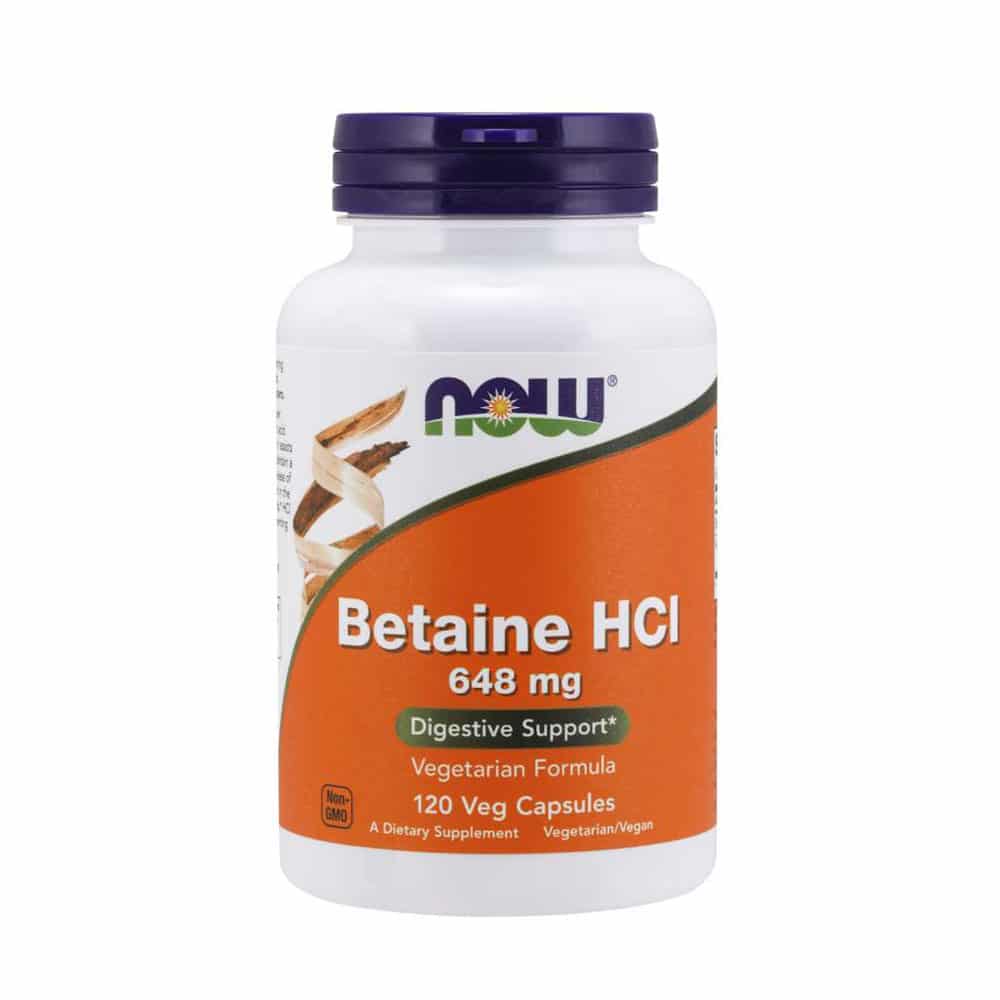 Now Foods Betaine HCL 120 CAPS