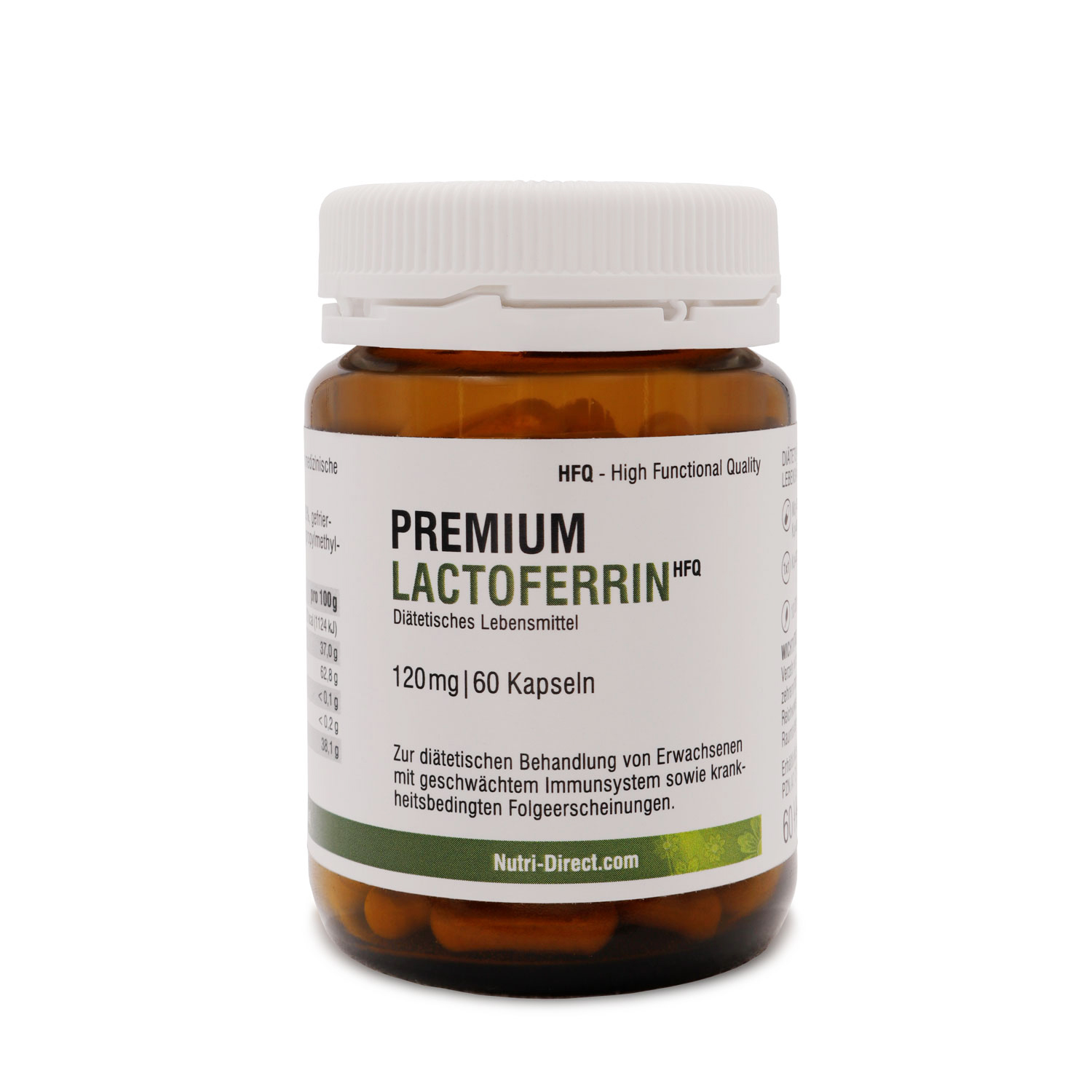 Premium Lactoferrin HFQ 120 mg, 60 Kapseln