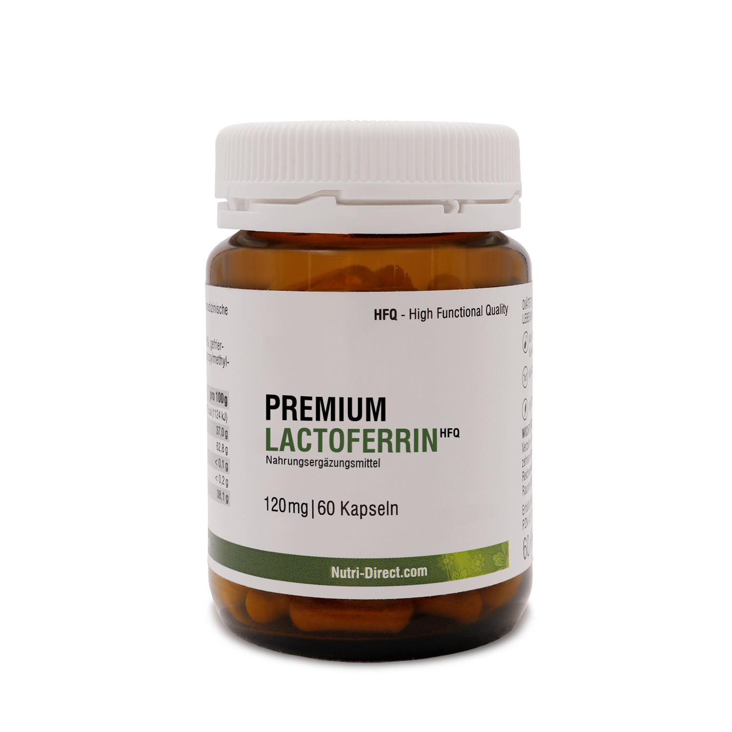 Premium Lactoferrin HFQ 120 mg, 60 Kapseln