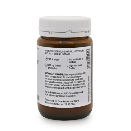 Full Spectrum Mucuna Pruriens Extrakt, 60g Pulver