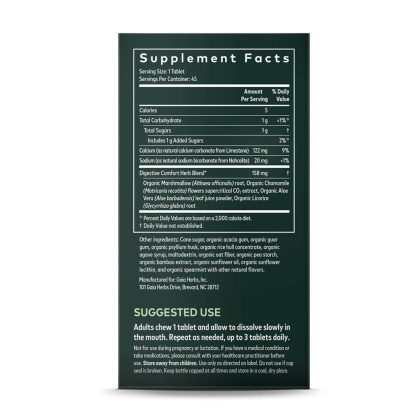 Reflux Relief von Gaia Herbs Inhaltsstoffe