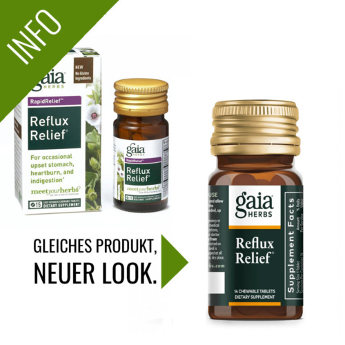 Gaia Herbs - Reflux Relief 14 Tabletten vegetarisch