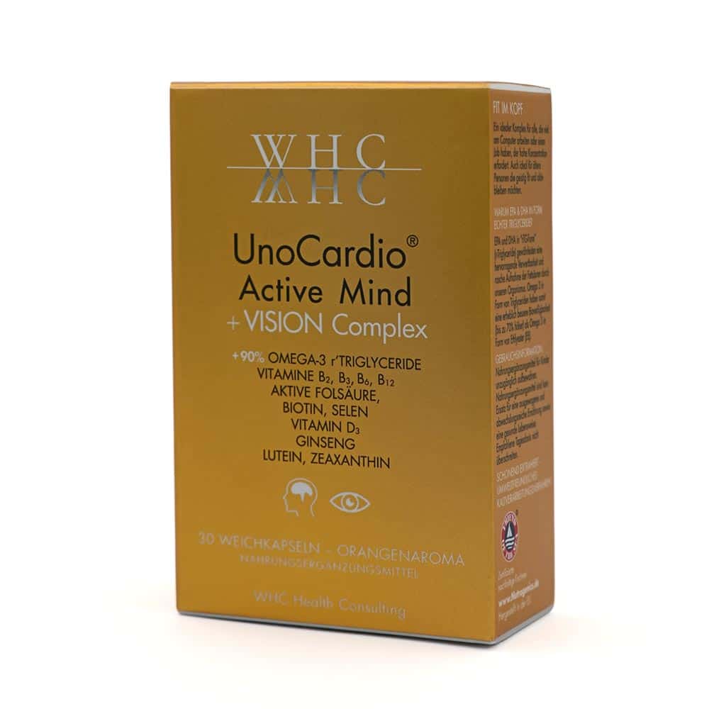 WHC UnoCardio Active Mind + Vision Komplex online kaufen - Omega-3 Shop